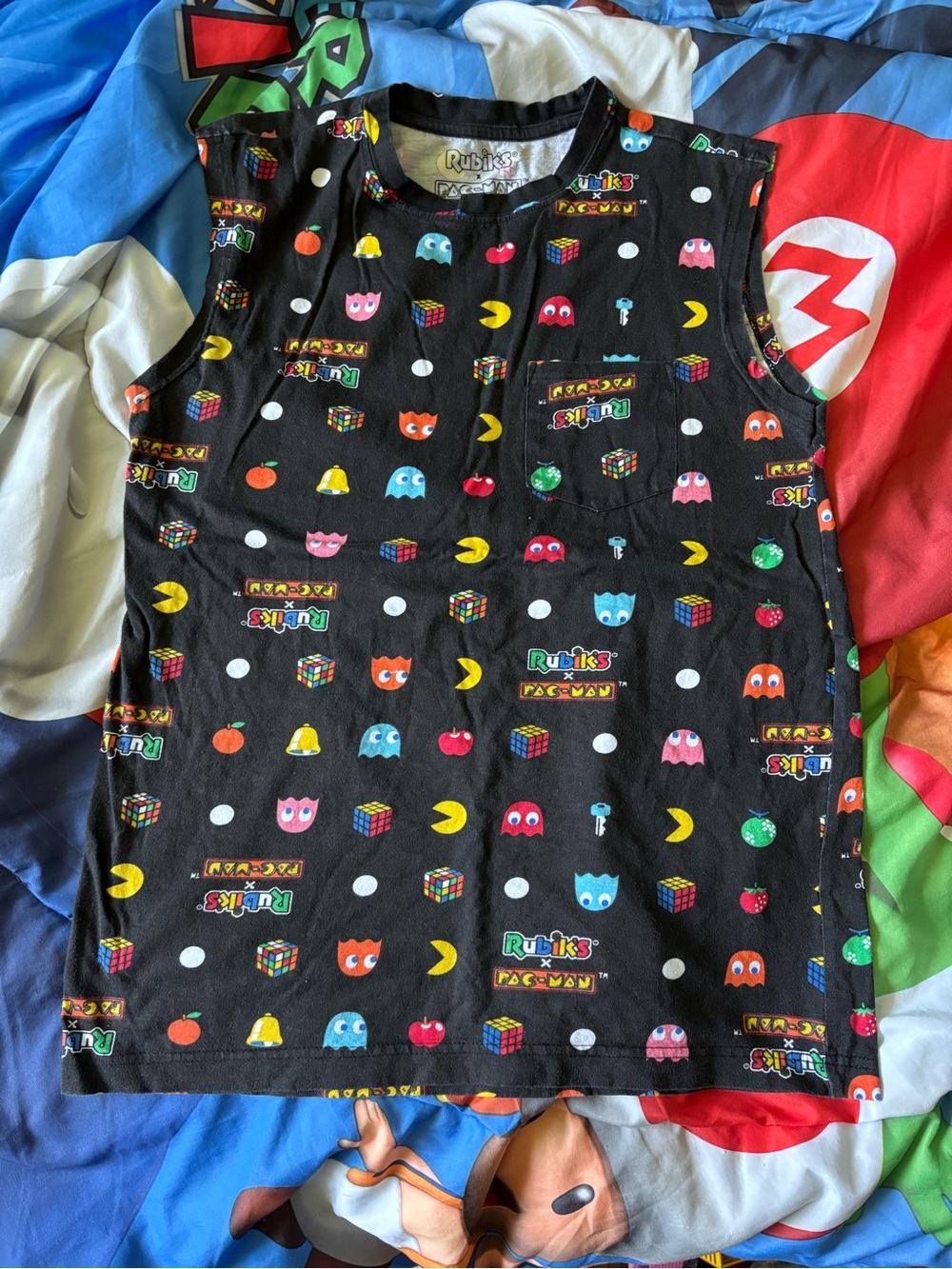Rubiks PAC Man tank top